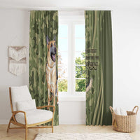 United States Canine Personalized Window Curtain USA Military K9s Camouflage