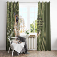 United States Canine Personalized Window Curtain USA Military K9s Camouflage