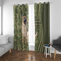 United States Canine Personalized Window Curtain USA Military K9s Camouflage