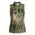 United States Canine Personalized Women Sleeveless Polo Shirt USA Military K9s Camouflage