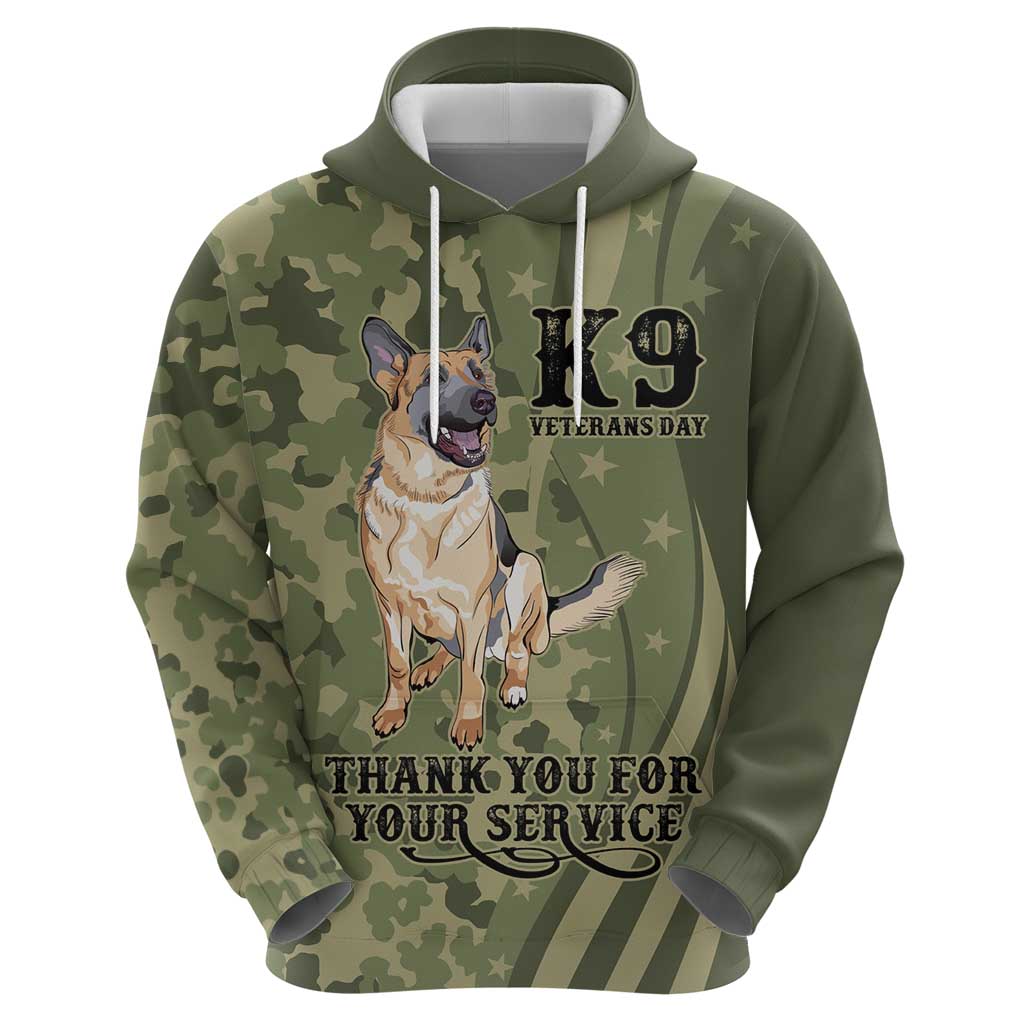 United States Canine Personalized Zip Hoodie USA Military K9s Camouflage