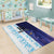 Argentina Football Custom Area Rug Vamos La Albiceleste Half Version