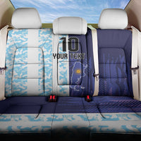 Argentina Football Custom Back Car Seat Cover Vamos La Albiceleste Half Version