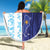 Argentina Football Custom Beach Blanket Vamos La Albiceleste Half Version