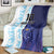 Argentina Football Custom Blanket Vamos La Albiceleste Half Version