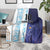 Argentina Football Custom Blanket Vamos La Albiceleste Half Version