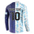 Argentina Football Custom Button Sweatshirt Vamos La Albiceleste Half Version