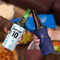 Argentina Football Custom 4 in 1 Can Cooler Tumbler Vamos La Albiceleste Half Version