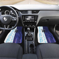 Argentina Football Custom Car Mats Vamos La Albiceleste Half Version