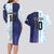 Argentina Football Custom Couples Matching Long Sleeve Bodycon Dress and Hawaiian Shirt Vamos La Albiceleste Half Version