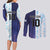 Argentina Football Custom Couples Matching Long Sleeve Bodycon Dress and Long Sleeve Button Shirt Vamos La Albiceleste Half Version