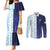 Argentina Football Custom Couples Matching Mermaid Dress and Long Sleeve Button Shirt Vamos La Albiceleste Half Version