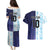 Argentina Football Custom Couples Matching Puletasi and Hawaiian Shirt Vamos La Albiceleste Half Version