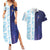 Argentina Football Custom Couples Matching Summer Maxi Dress and Hawaiian Shirt Vamos La Albiceleste Half Version