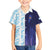 Argentina Football Custom Family Matching Off The Shoulder Long Sleeve Dress and Hawaiian Shirt Vamos La Albiceleste Half Version