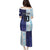 Argentina Football Custom Family Matching Puletasi and Hawaiian Shirt Vamos La Albiceleste Half Version