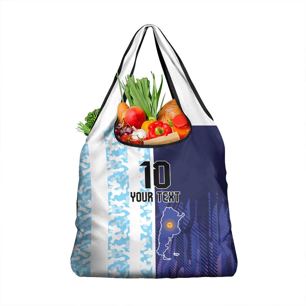 Argentina Football Custom Grocery Bag Vamos La Albiceleste Half Version