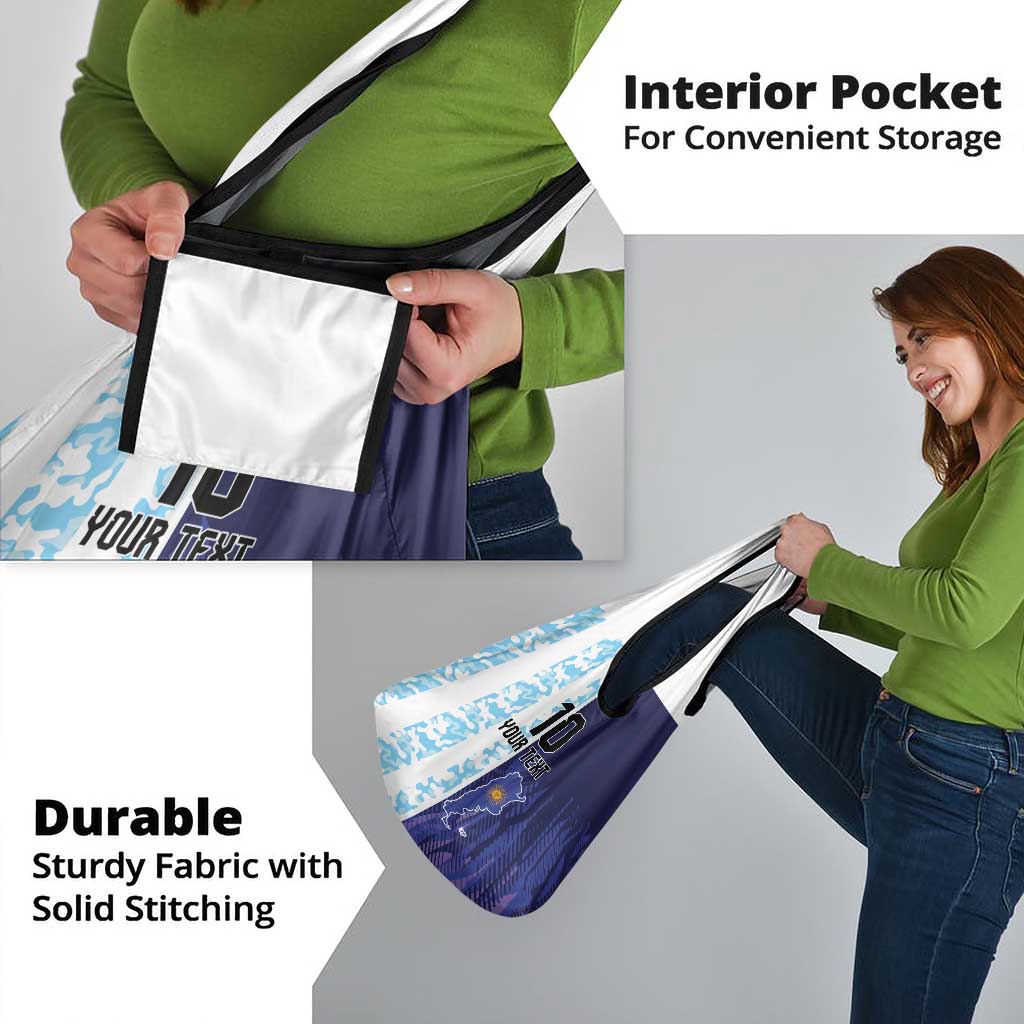 Argentina Football Custom Grocery Bag Vamos La Albiceleste Half Version