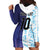 Argentina Football Custom Hoodie Dress Vamos La Albiceleste Half Version