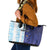 Argentina Football Custom Leather Tote Bag Vamos La Albiceleste Half Version