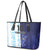 Argentina Football Custom Leather Tote Bag Vamos La Albiceleste Half Version