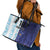 Argentina Football Custom Leather Tote Bag Vamos La Albiceleste Half Version