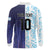 Argentina Football Custom Long Sleeve Polo Shirt Vamos La Albiceleste Half Version