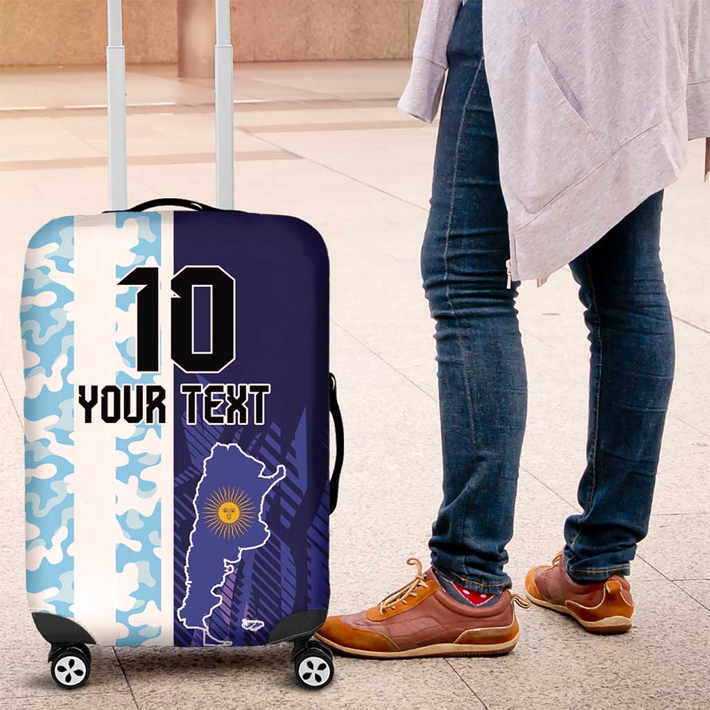 Argentina Football Custom Luggage Cover Vamos La Albiceleste Half Version