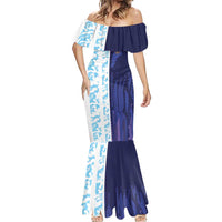 Argentina Football Custom Mermaid Dress Vamos La Albiceleste Half Version