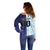 Argentina Football Custom Off Shoulder Sweater Vamos La Albiceleste Half Version