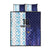 Argentina Football Custom Quilt Bed Set Vamos La Albiceleste Half Version