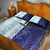 Argentina Football Custom Quilt Bed Set Vamos La Albiceleste Half Version