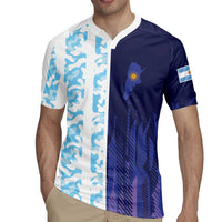 Argentina Football Custom Rugby Jersey Vamos La Albiceleste Half Version