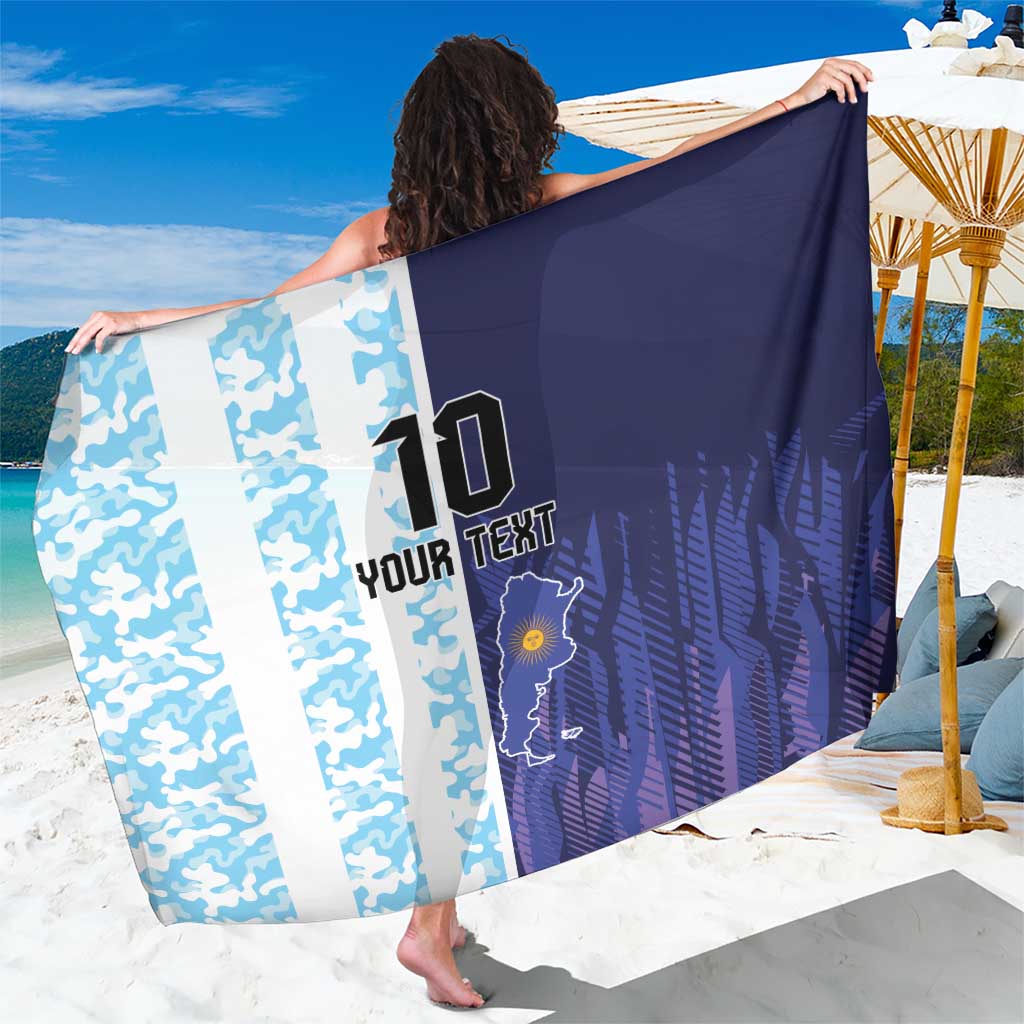 Argentina Football Custom Sarong Vamos La Albiceleste Half Version