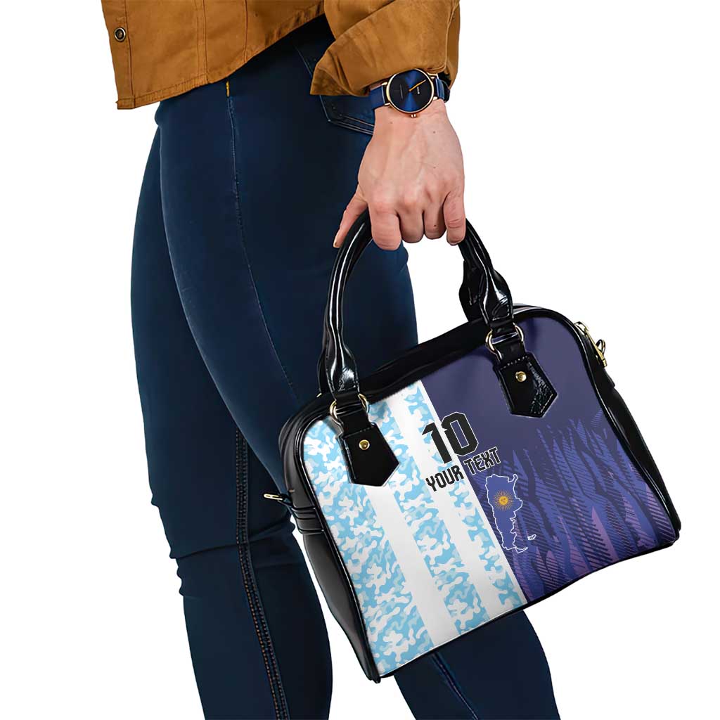 Argentina Football Custom Shoulder Handbag Vamos La Albiceleste Half Version