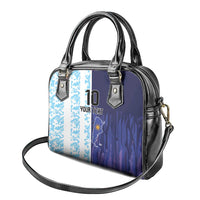 Argentina Football Custom Shoulder Handbag Vamos La Albiceleste Half Version