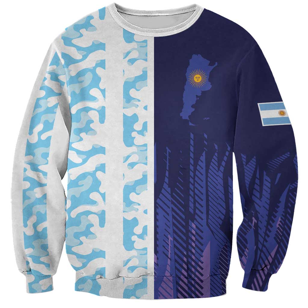 Argentina Football Custom Sweatshirt Vamos La Albiceleste Half Version