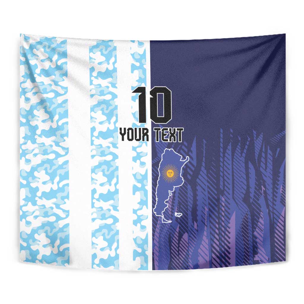 Argentina Football Custom Tapestry Vamos La Albiceleste Half Version