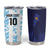 Argentina Football Custom Tumbler Cup Vamos La Albiceleste Half Version