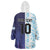 Argentina Football Custom Wearable Blanket Hoodie Vamos La Albiceleste Half Version