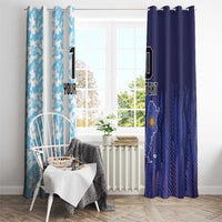 Argentina Football Custom Window Curtain Vamos La Albiceleste Half Version