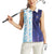 Argentina Football Custom Women Sleeveless Polo Shirt Vamos La Albiceleste Half Version