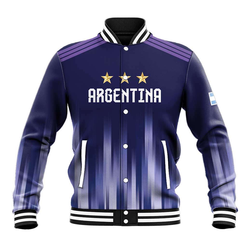 Argentina Football Custom Baseball Jacket Vamos La Albiceleste Vintage