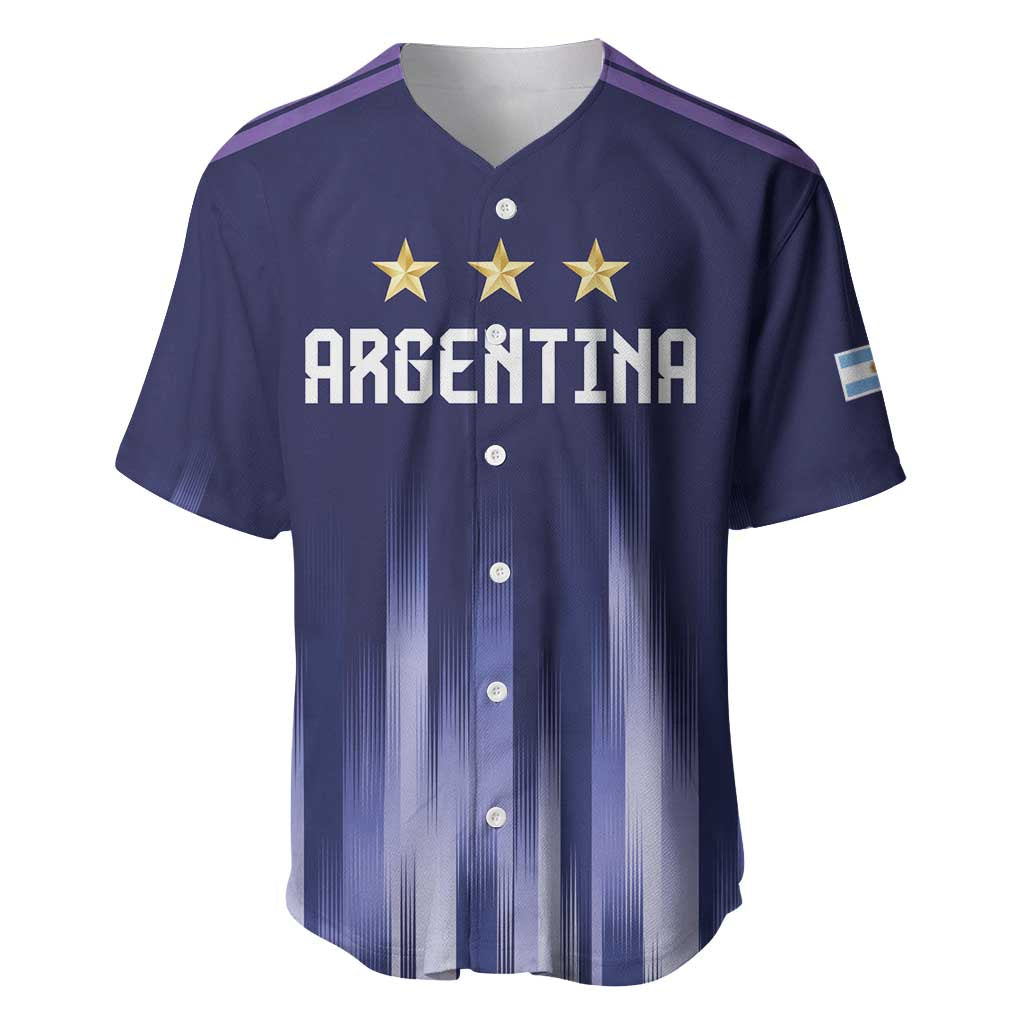 Argentina Football Custom Baseball Jersey Vamos La Albiceleste Vintage