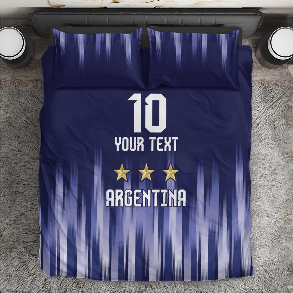 Argentina Football Custom Bedding Set Vamos La Albiceleste Vintage