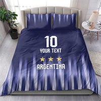 Argentina Football Custom Bedding Set Vamos La Albiceleste Vintage