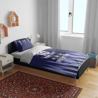 Argentina Football Custom Bedding Set Vamos La Albiceleste Vintage