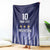 Argentina Football Custom Blanket Vamos La Albiceleste Vintage