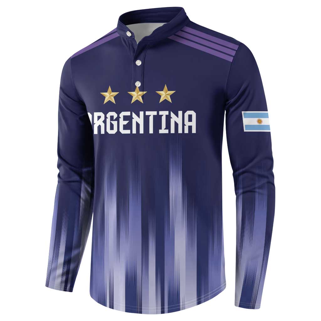 Argentina Football Custom Button Sweatshirt Vamos La Albiceleste Vintage