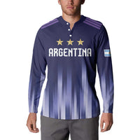 Argentina Football Custom Button Sweatshirt Vamos La Albiceleste Vintage
